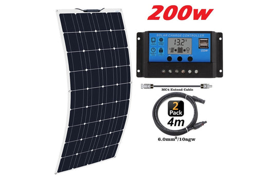 200W Solar Panel Flexible Kit