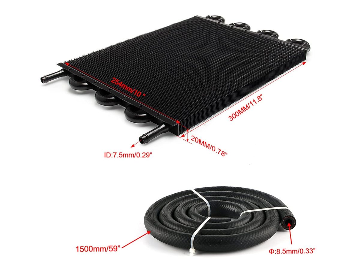 Engine Oil Cooler Radiator 8 Rows Kit