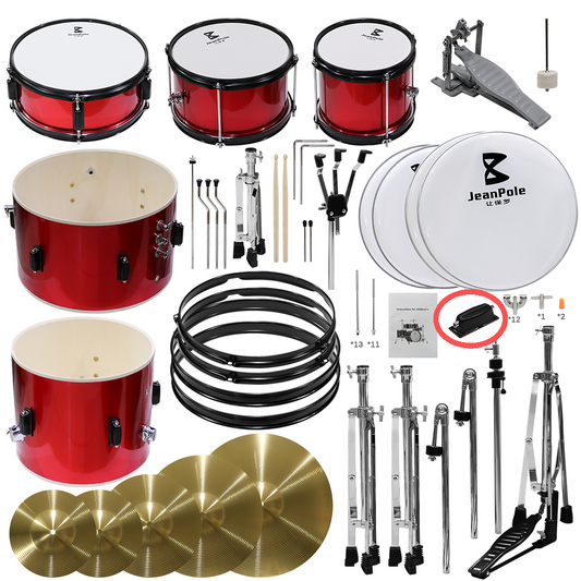 Kids Drum Kit Set Red