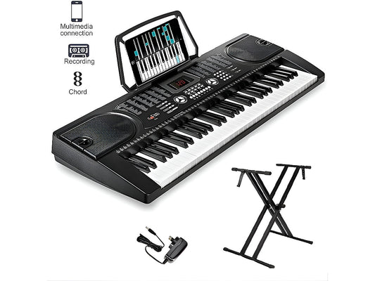 Electronic Keyboard Piano and Piano Stand
