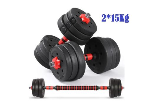 30kg Adjustable Weights Dumbbell Barbell Set