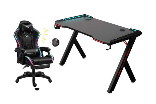 Gaming Chair Gaming Desk Table Combo