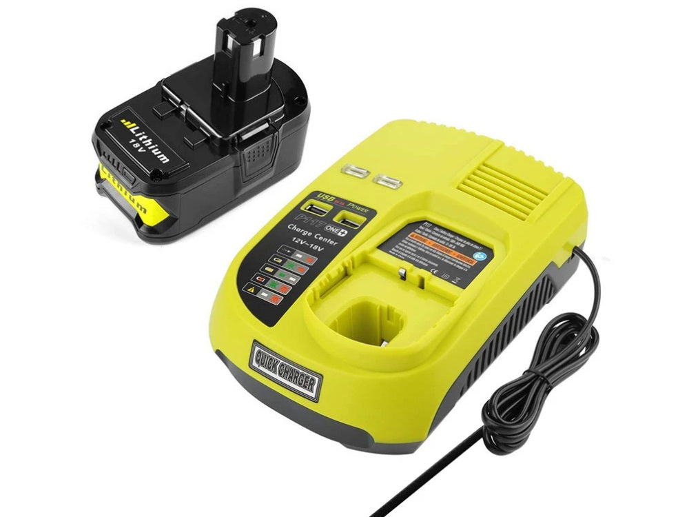 Replacement RYOBI 18V 3Ah Battery and Battery Charger