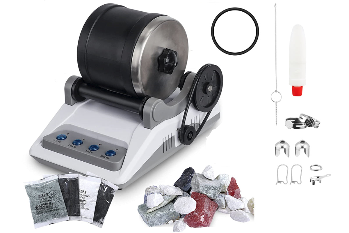 Rock Tumbler Kit, Rock Tumbling set, Gemstone Polisher