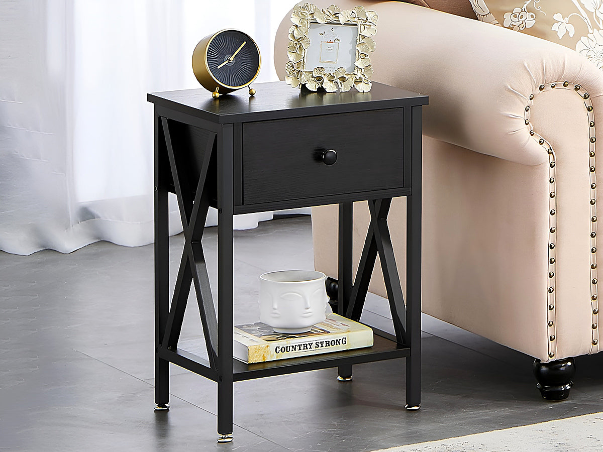 Bedside Table Nightstands with Drawer
