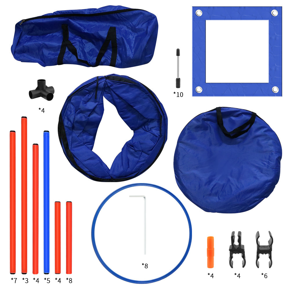 Dog Agility Equipment Set | Dog Training Equipment for Dog Agility Training & Backyard Obstacle Course