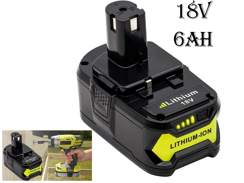Ryobi 18V 6AH Battery Compatible Replacement Battery