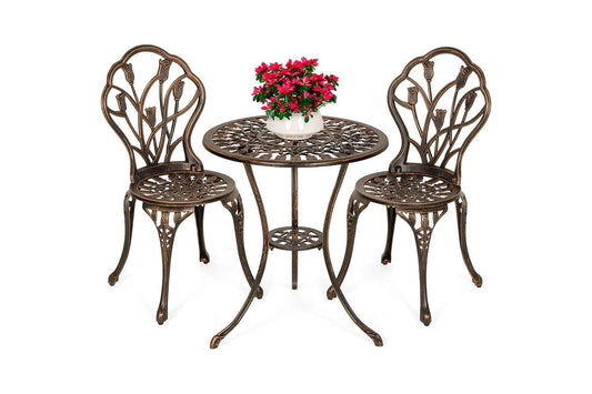 Bistro Set Table with 2 Chairs