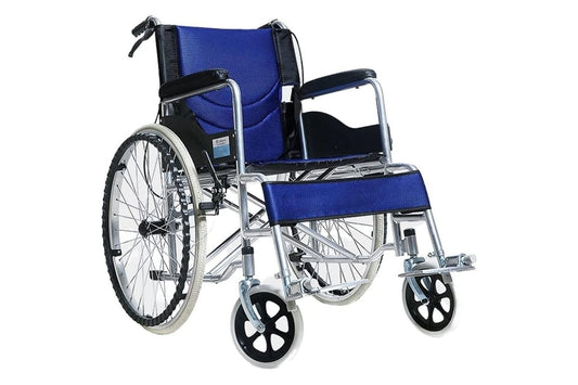 Self propelling folding wheelchair