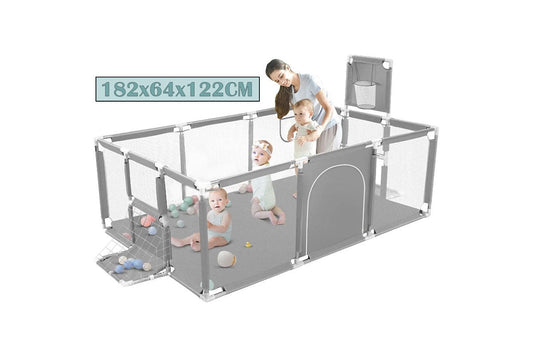 Portable Playpen Fence Gate Wall Fence Barrier PlayPen