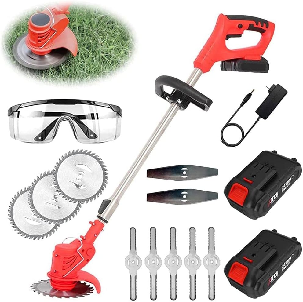 Lawn Mower Cordless Pruning Cutter Weed Wacker Garden Trimmier