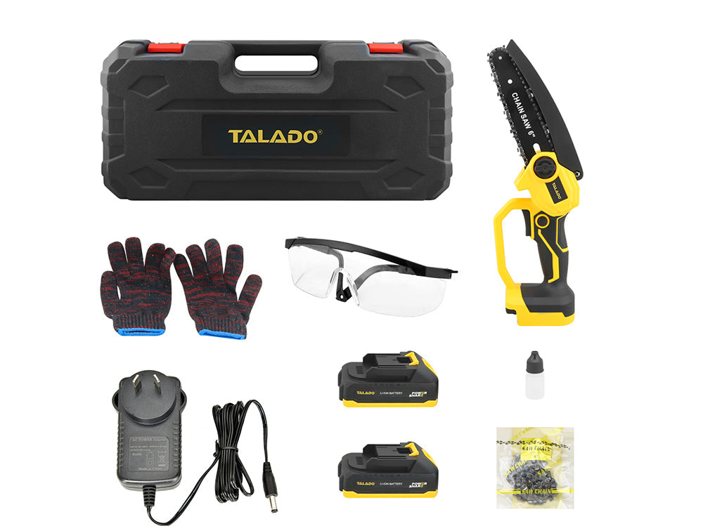 6Inch Mini Chainsaw with Battery Cordless Handheld Electric Chainsaw