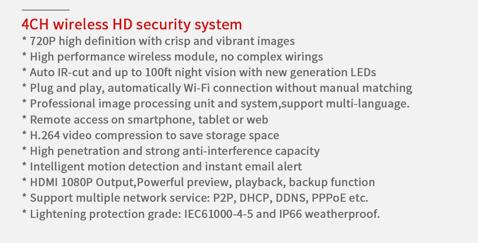 Wireless Security Camera System 8 Camera