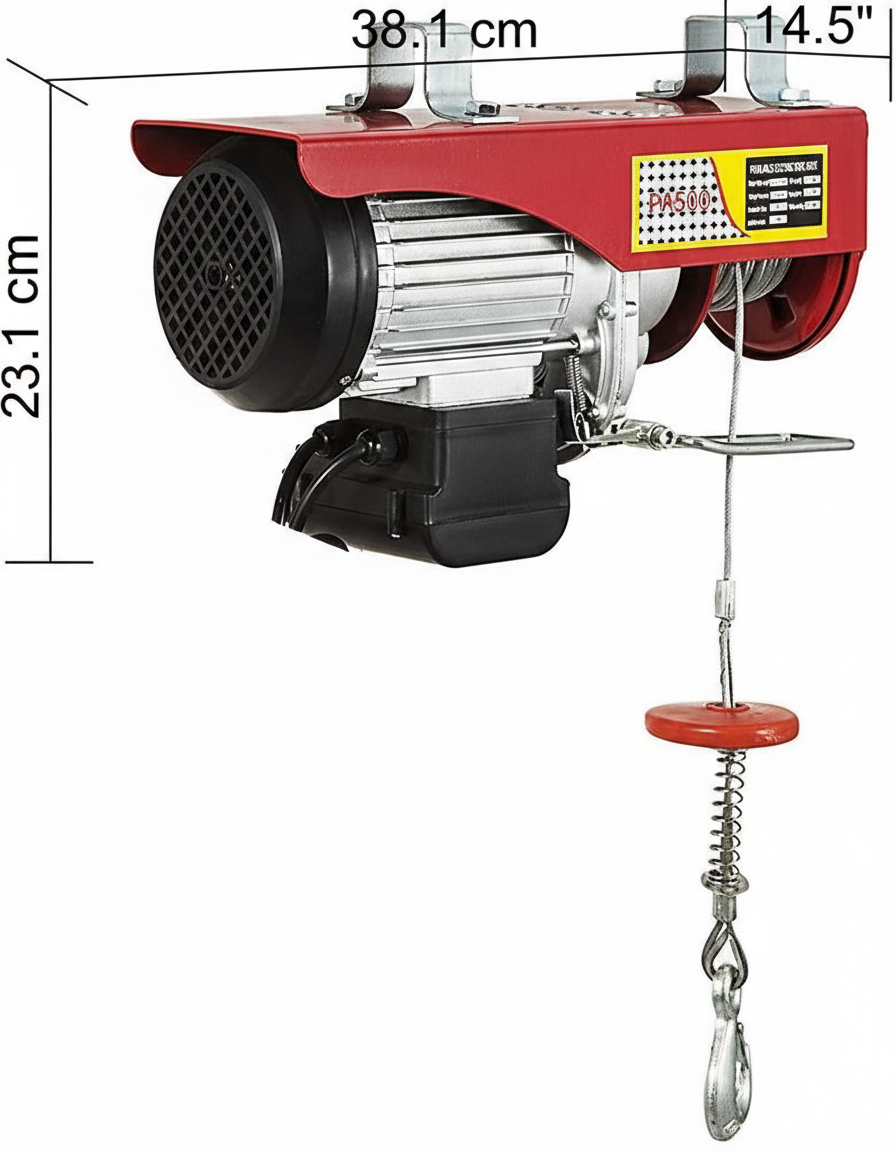 Electric Hoist Winch 500KG 12M