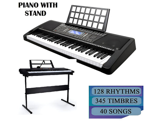 Electronic Keyboard Piano and Piano Stand