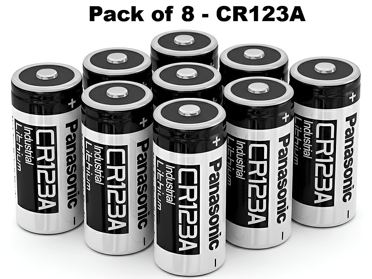 CR123A Panasonic batteries / CR123 8 Pcs