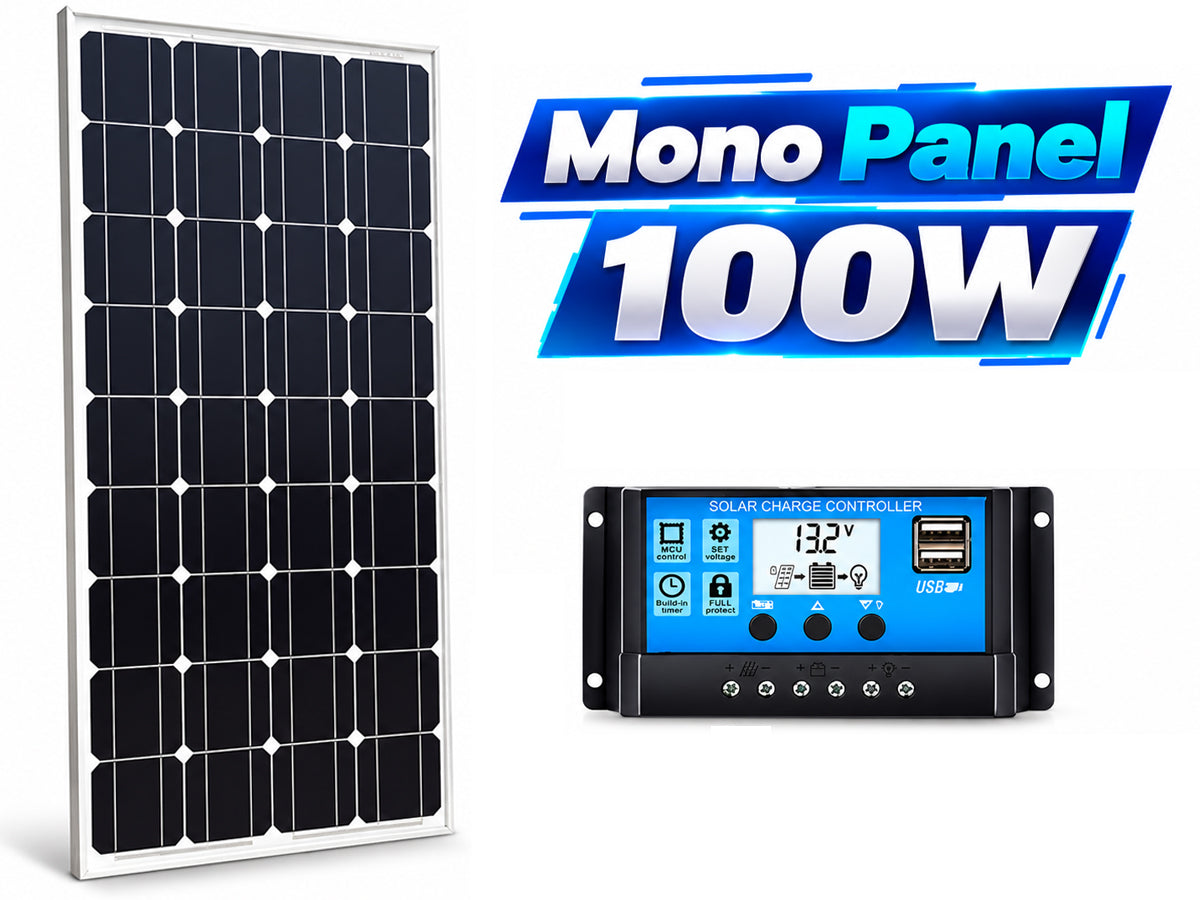 100W Solar Panel with Solar Controller