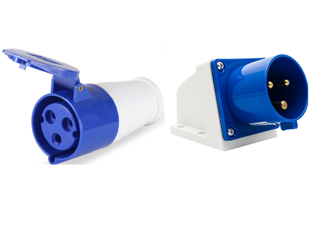Caravan lead connector plug Female Male Inlets 16 Amps