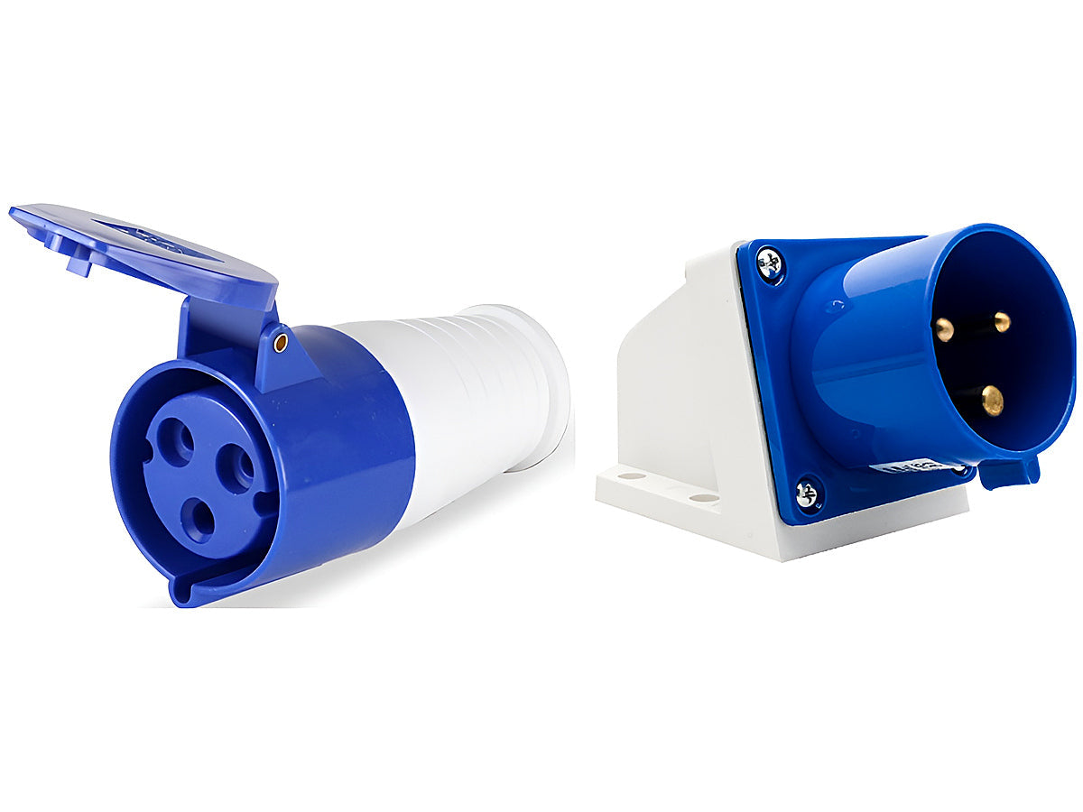 Caravan lead connector plug Female Male Inlets 16 Amps