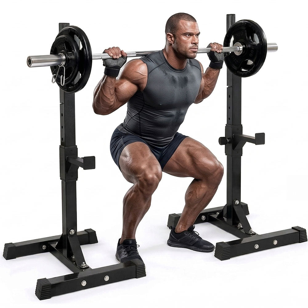 Squat Rack Weight Adjustable Lifting Stand