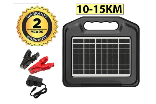 Solar Electric Fence Energiser Energizer 10-15KM