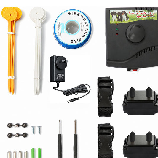 Electric Dog Fence System Fencing 2 Collars