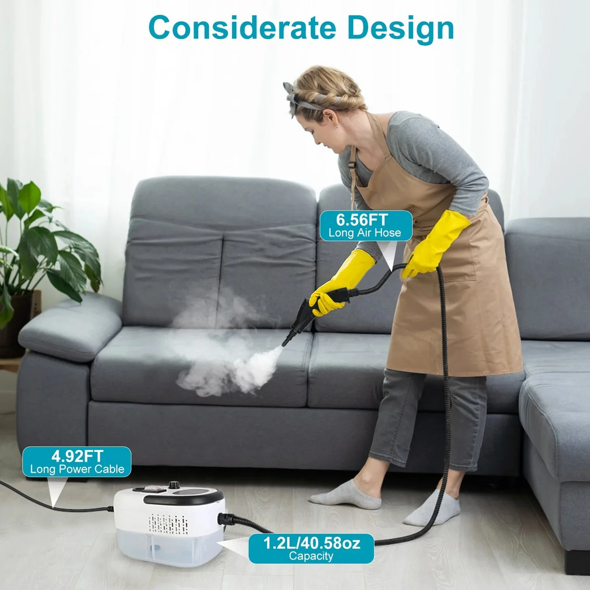 Steam Cleaner High Temperature Pressurized 2500W High Pressure Steam Cleaner