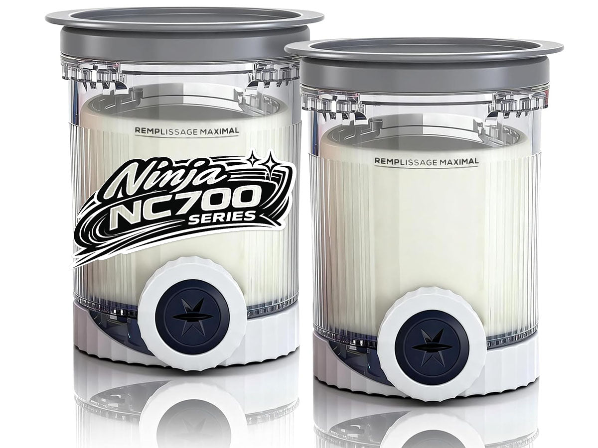 Ice Cream Pints and Lids Compatible with NC700 Series Ninja 2Pcs