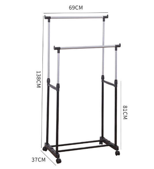 Double Garment Rack Cloth Rack
