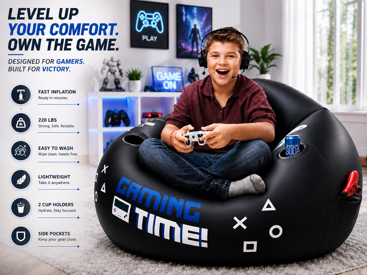 Inflatable Gaming Bean Bag Chair