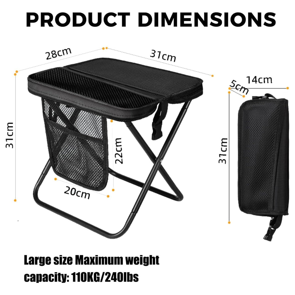 Collapsible Backpack Stool Portable Camping Chair