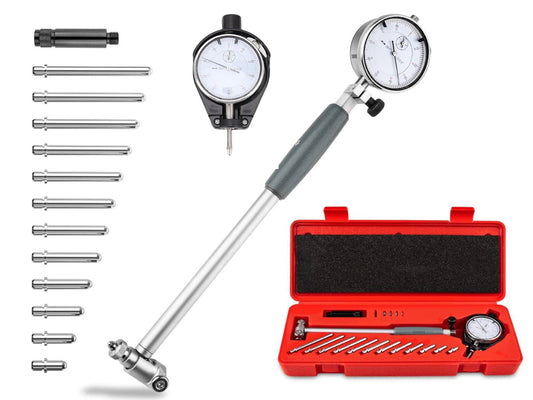 Dial Bore Gauge 50-160mm, Inner Diameter Measuring Tool with Bridge Guard