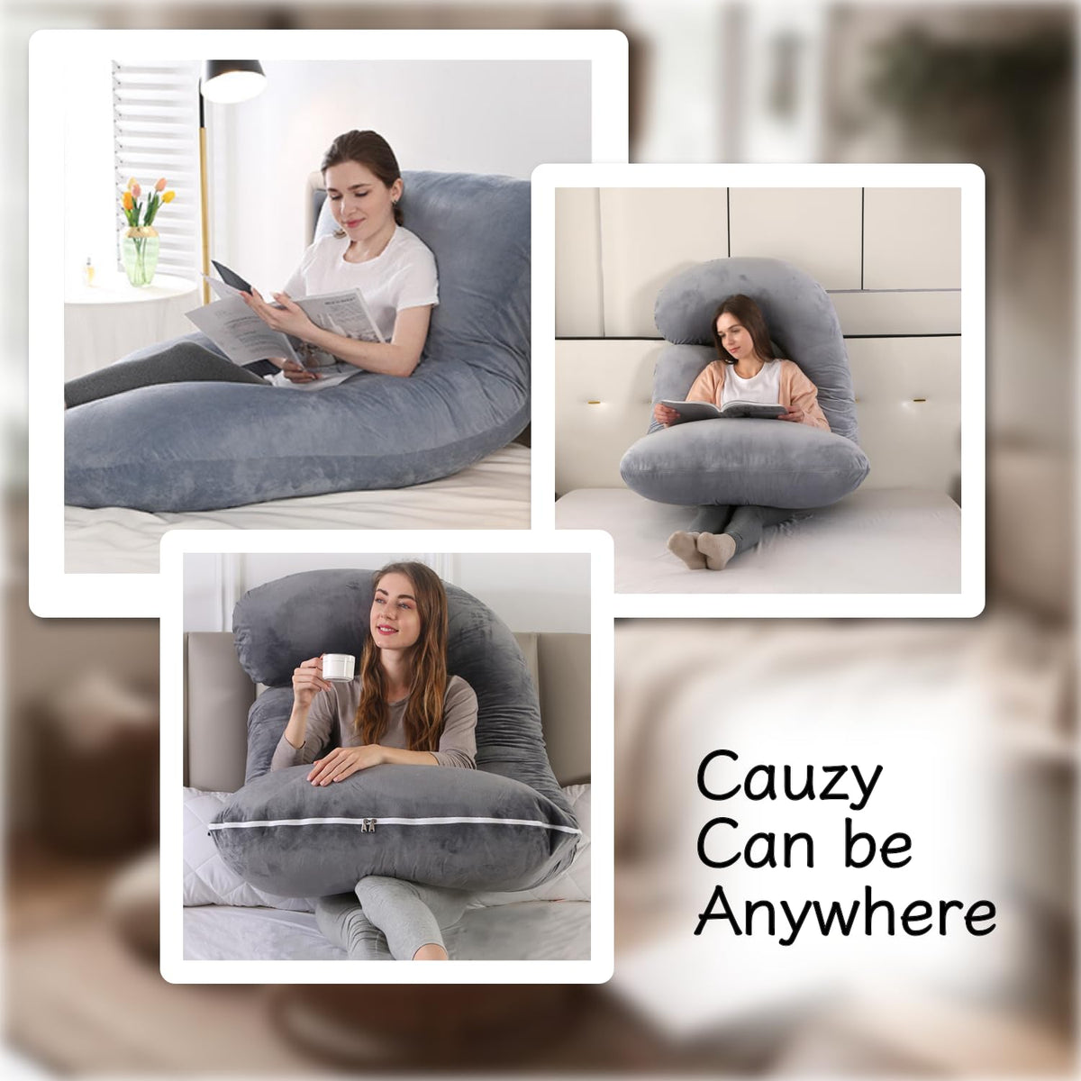 Pregnancy Pillow U-Shaped Full Length Body Support