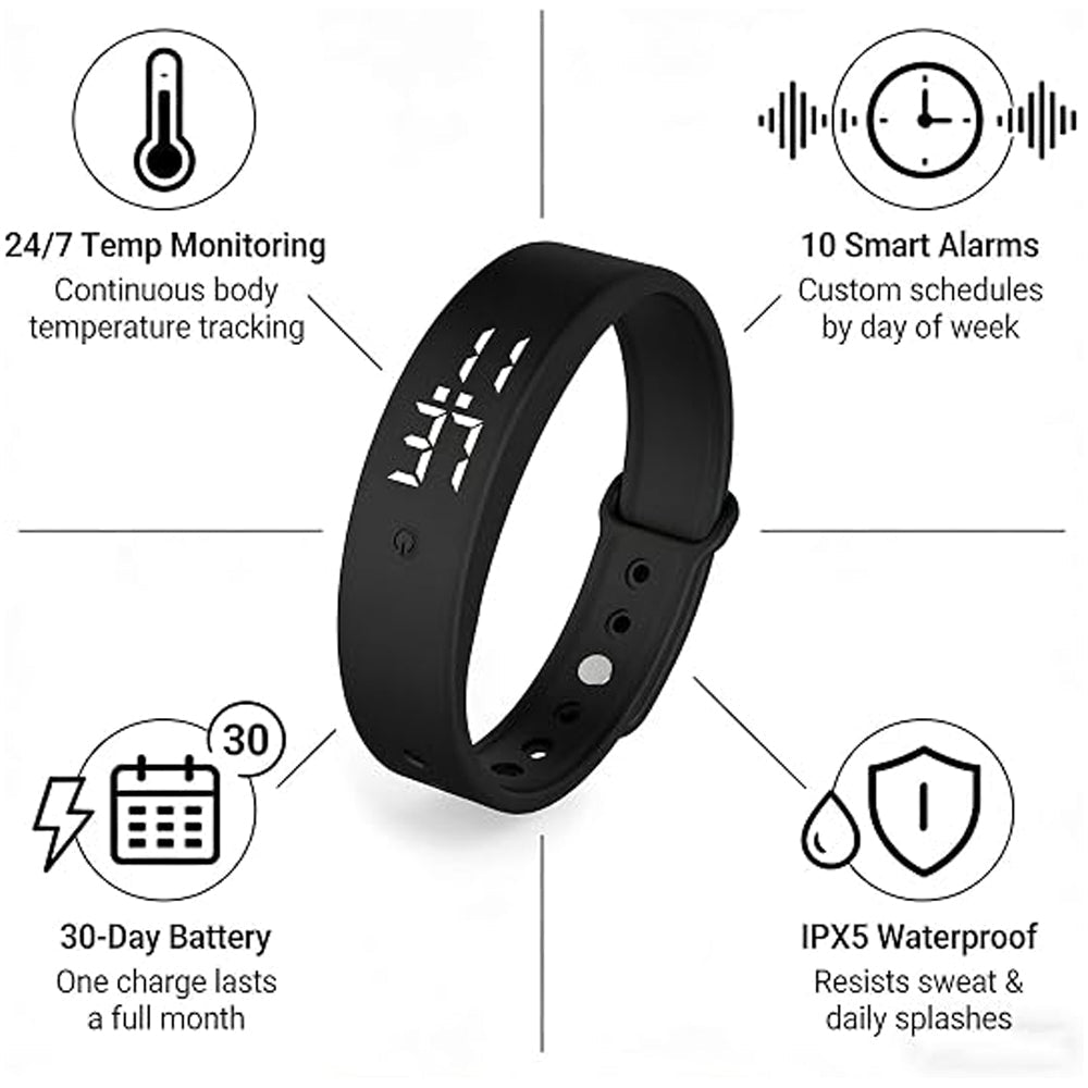 Vibrating Alarm Wristband – Vibrating Alarm Watch with 10 Timers