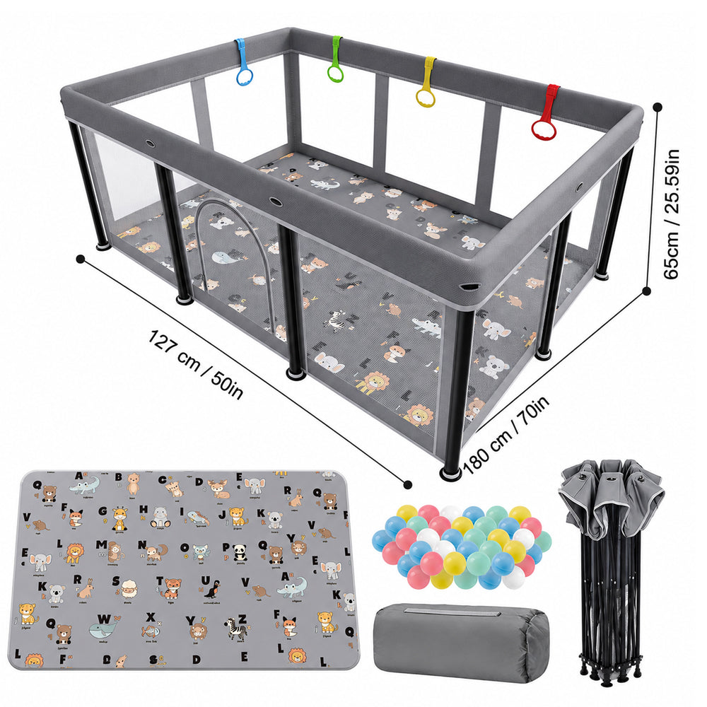 Playpen Foldable Playard with Mat
