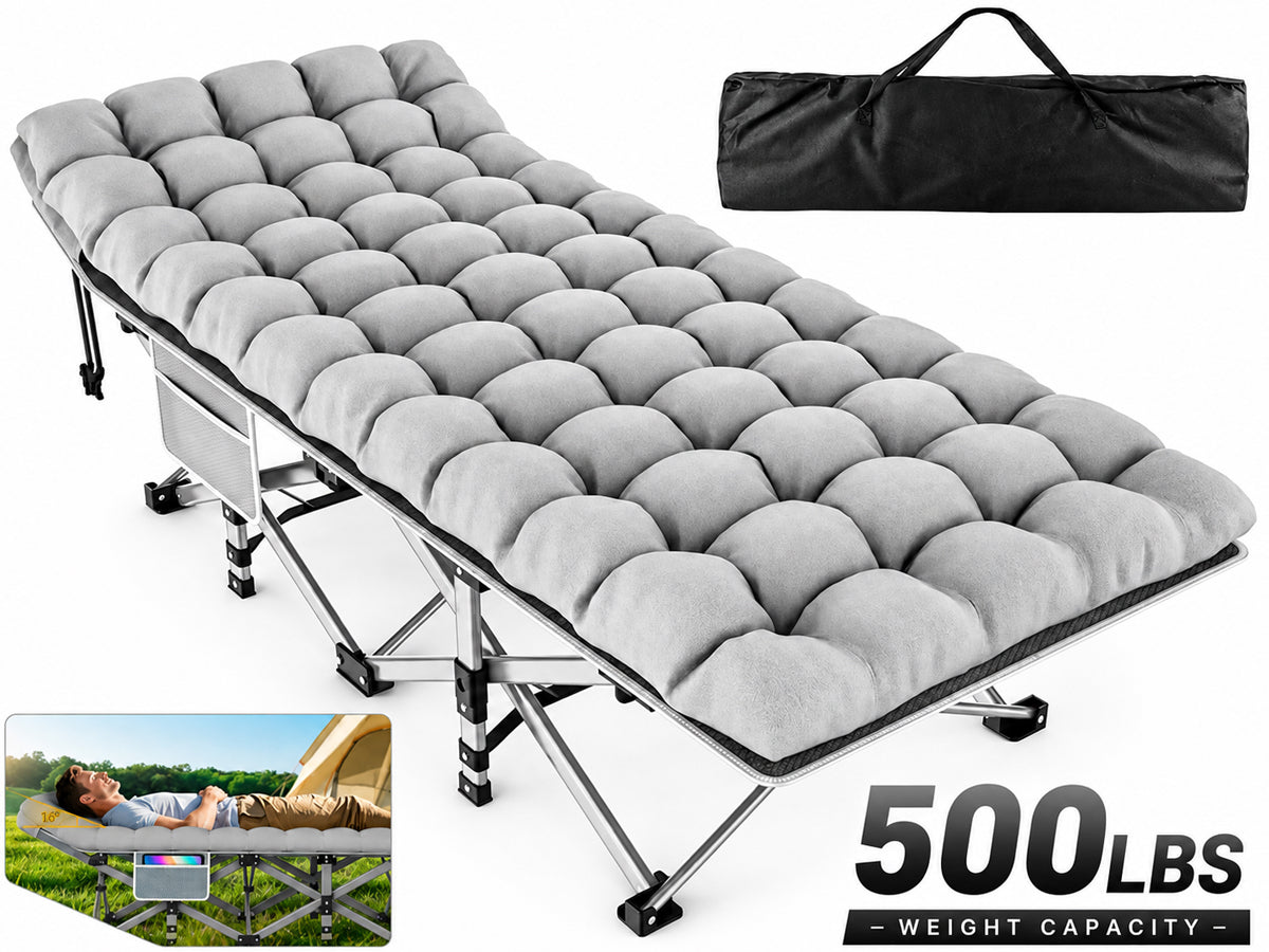 Folding Camping Bed Cots with Mattress