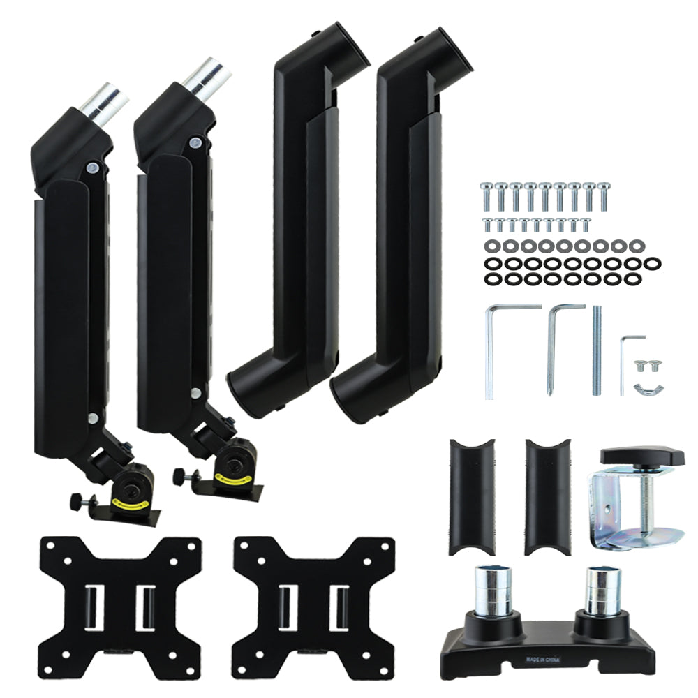 Dual Monitor Stand Adjustable Desk Mount for 13–32 Inch Screens