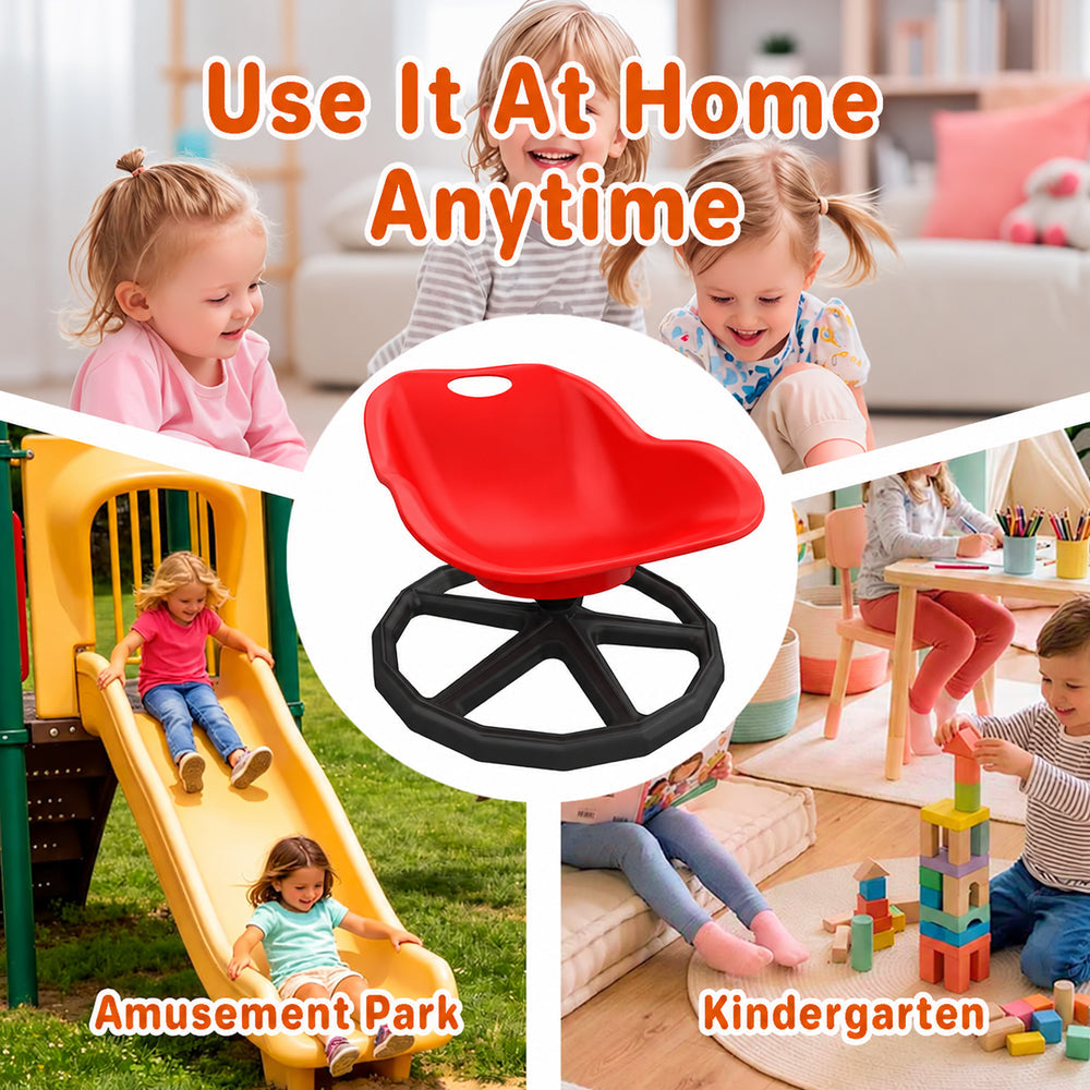 Kids Sensory Spinning Chair Red