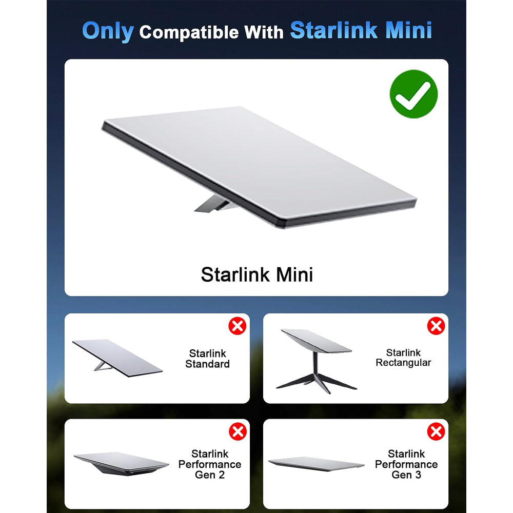 Starlink Mini Magnetic Roof Car Mount, Aluminum Frame with 3.5mm Acrylic Shield
