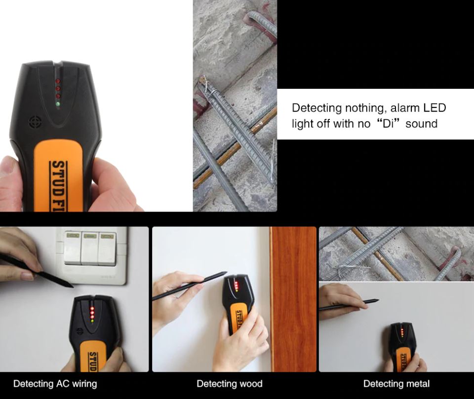 Stud Finder Metal Detector Wood Stud Finder Electronic Wire Sensor Cable