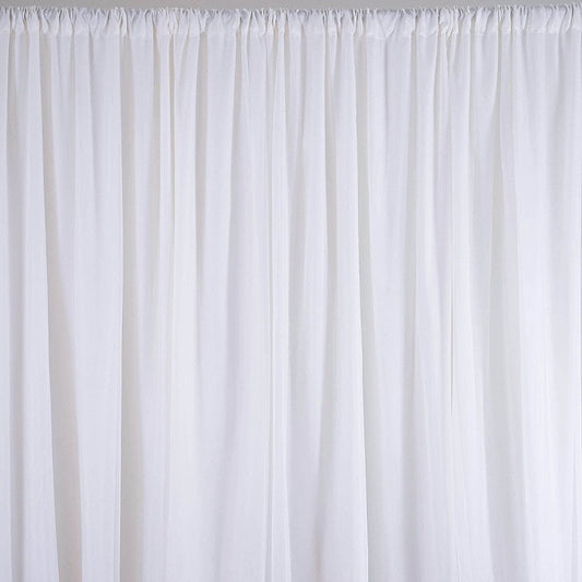 White Wedding Backdrop Curtain