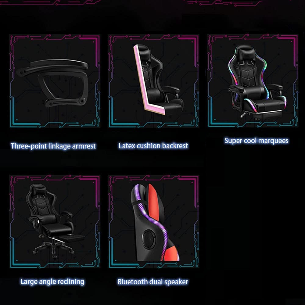 Gaming Chair With Gaming Desk Table