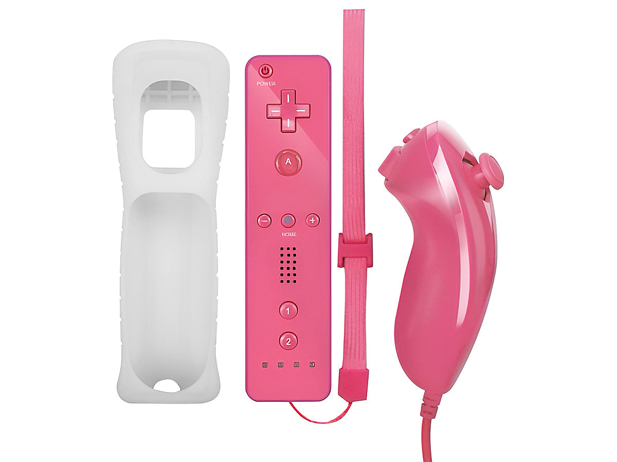 Replacement Wii Remote and Nunchuck - Pink