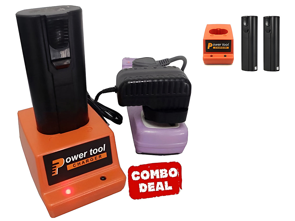 Paslode Battery Charger with 2 Batteries 2AH