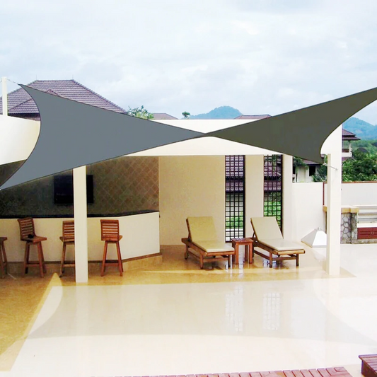 Sun Shade Sail 5x5M Grey Sunshade Cloth Waterproof