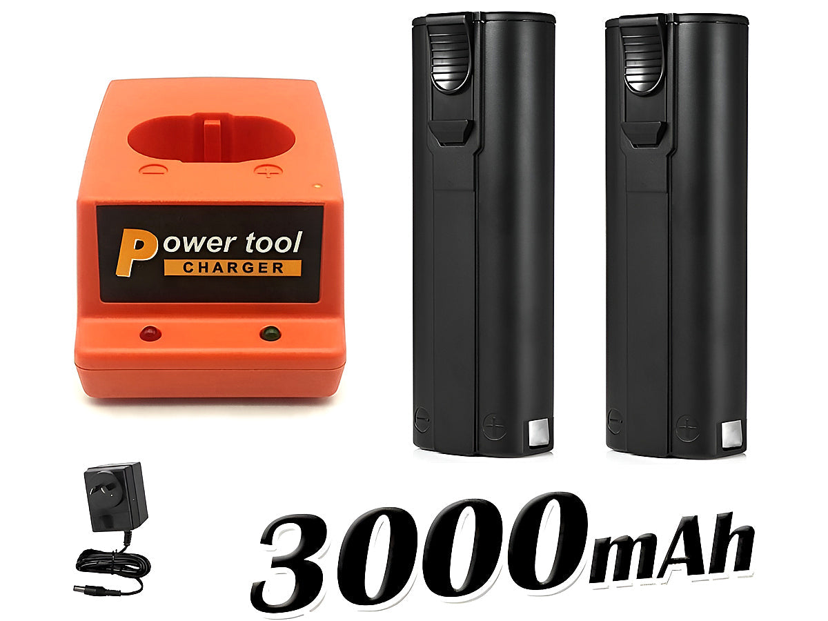 Paslode Battery Charger with 2 Paslode Battery 3AH Replacement