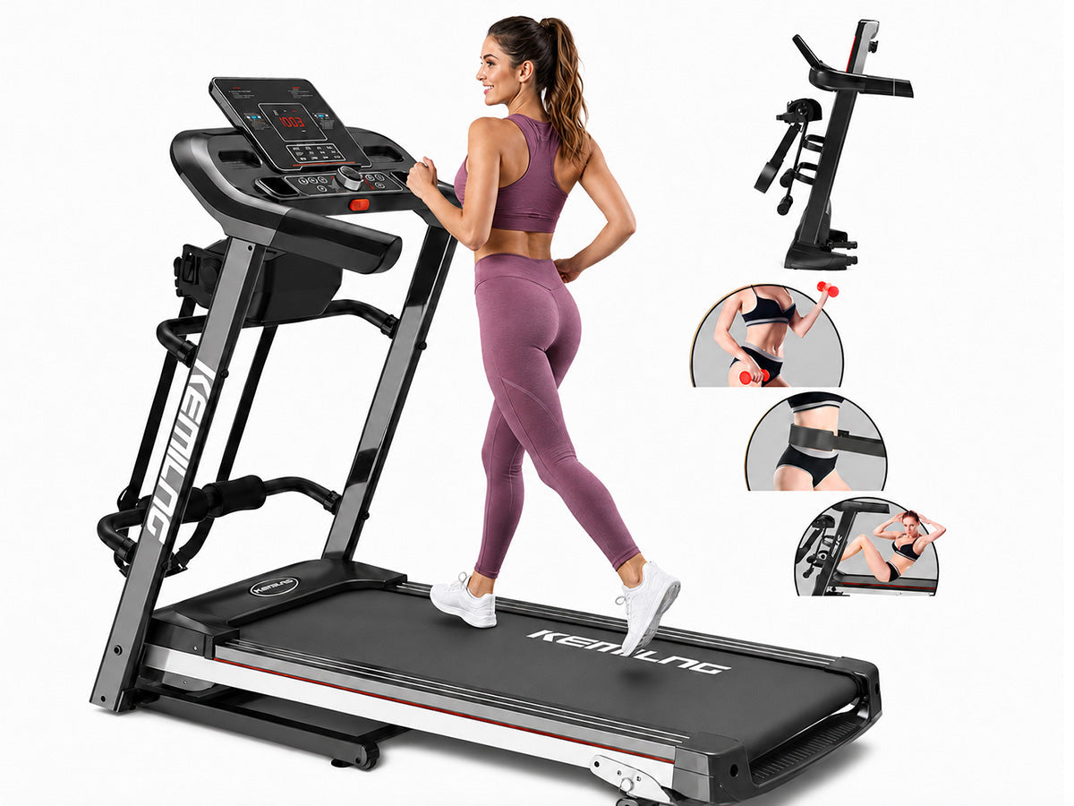 Multifunctional Incline Treadmill 120KG Capacity