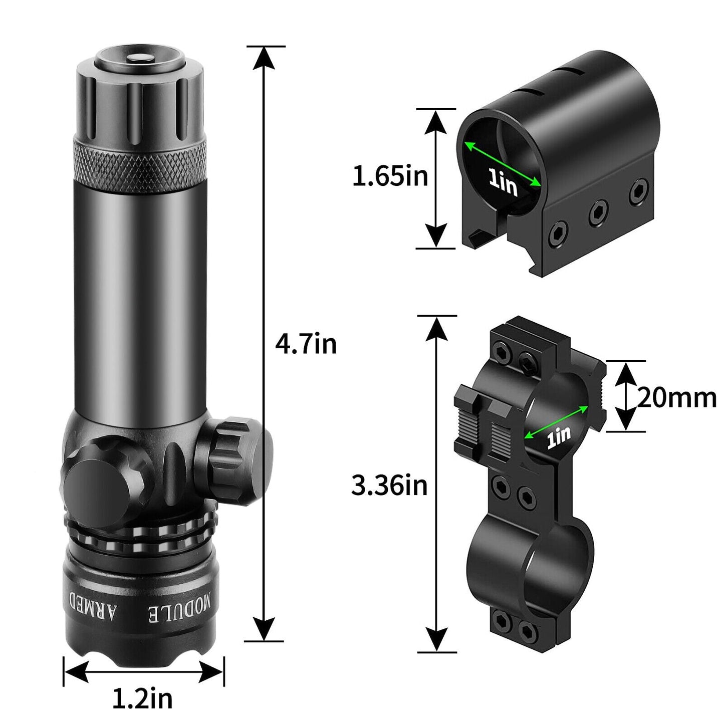 Green Laser Sight Rifle Scope