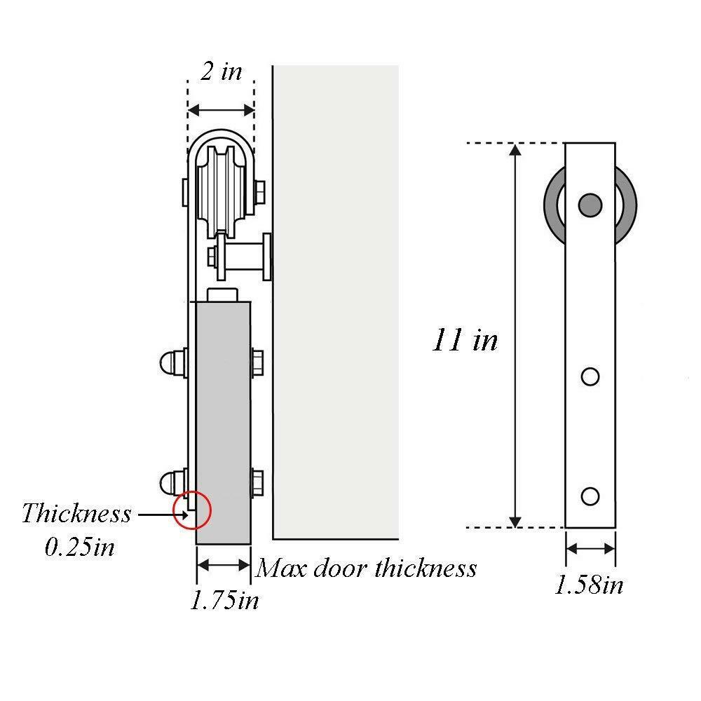 Barn Door Hardware 2.5M