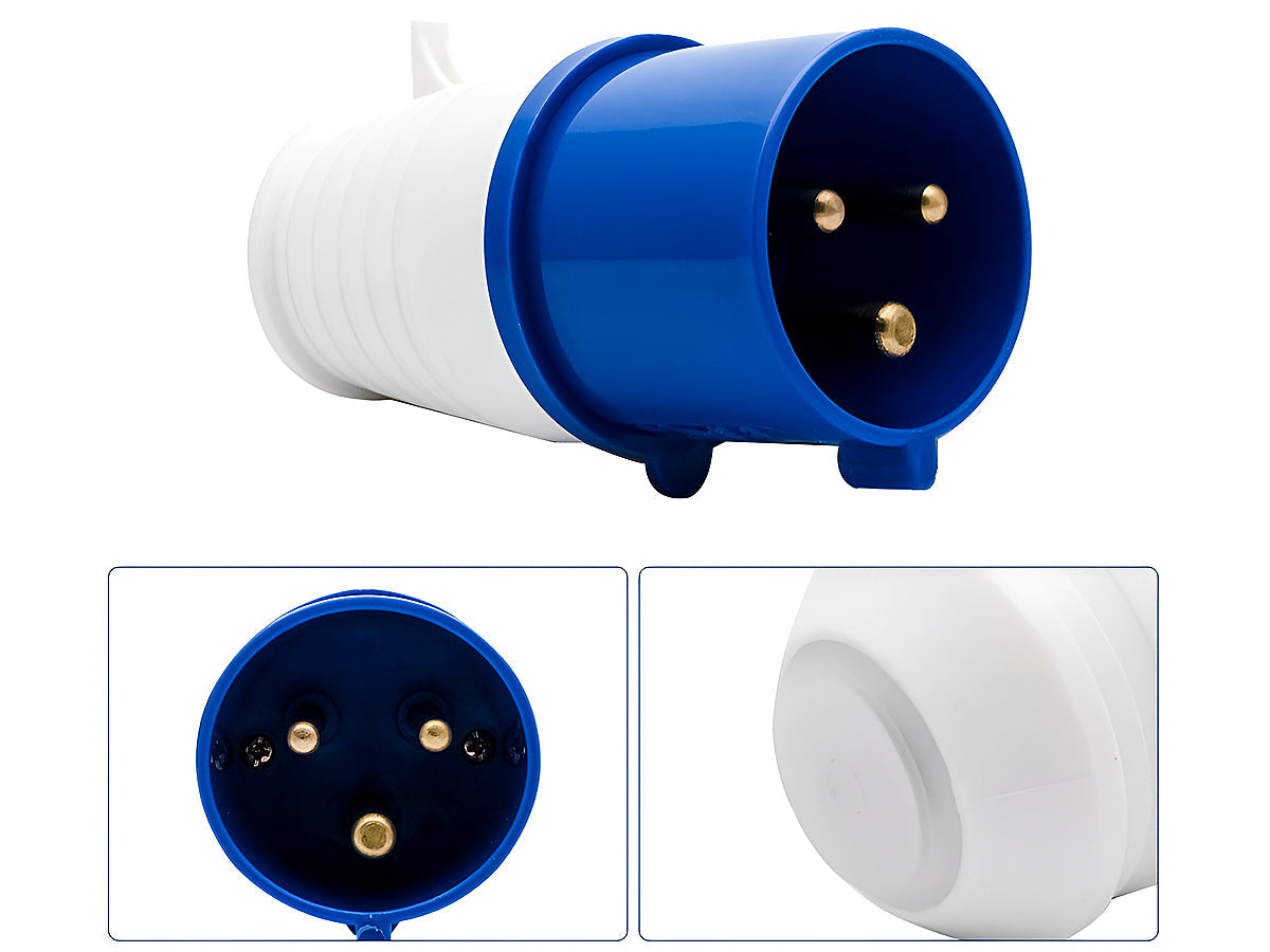 Caravan lead connector plug (Male) 16A IP44